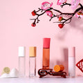 Hot Sale Empty Multi Shape Caps Glass Cosmetic 10ml Perfume Roller Bottles with Box