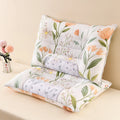 Pillows Help Sleep With Floral Patterns Domestic Home Health Neck Pillow Portable to Help Good Sleep Quality Gift for Parents