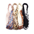 Custom Women Children Fashion Girls Hair Accessories Elastic Hairband Headband Colorful Twisted Bowknot Kids for Kids Fabric
