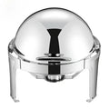 Buffet Sever Food Warmer Heating Chafer Set Stainless Steel Round Chafing Dishes with Clear Lids
