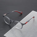2024 Women's Fashion Optical Frames TR90 Square Round Glasses Anti Blue Light Lenses Sports Style Featuring Artsy Animal Pattern