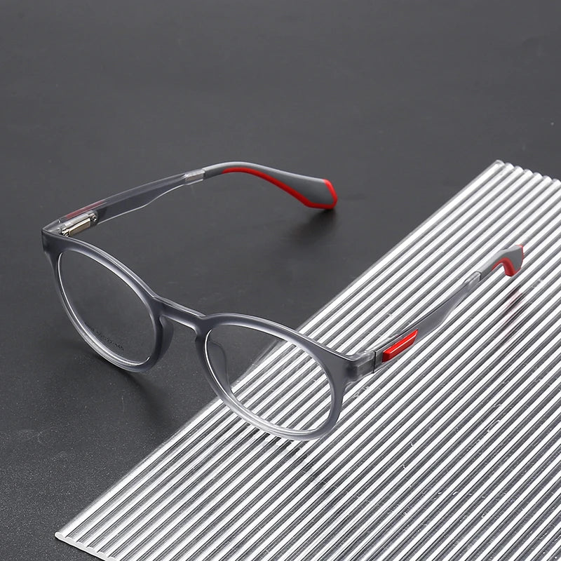 2024 Women's Fashion Optical Frames TR90 Square Round Glasses Anti Blue Light Lenses Sports Style Featuring Artsy Animal Pattern