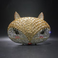 Polyester Crystal Evening Handmade Sparkle Fox Shape Party Clutch 21*16*5.5cm for iPhone 6s
