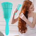 Scalp Massage Hair Comb Wet Dry Curly Untangling Hairbrush Adjustable Hair Styling Tools Women Men Salon