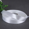 Wholesale Double Face White Recycled Satin Ribbon Used for White Garment Clothing Label Products