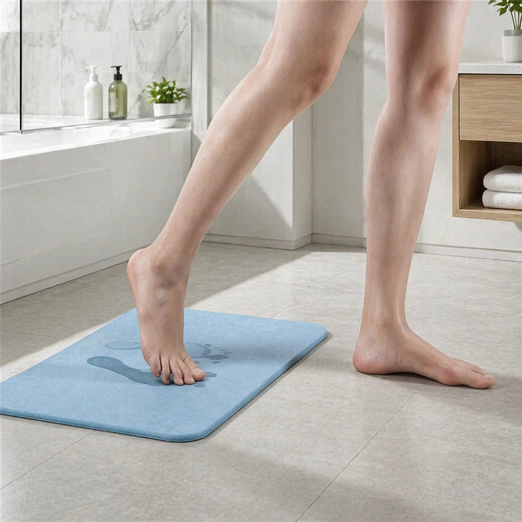 Wholesale Quick Dry Diatom Mud Bath Mat Non Slip Absorbent Shower Floor Rug for Bathroom