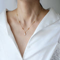 Dainty Women's 18K Gold Plated 316L Stainless Steel Charm Pendant Beads Chain Gourd Calabash Bottle Necklace Trendy Certified