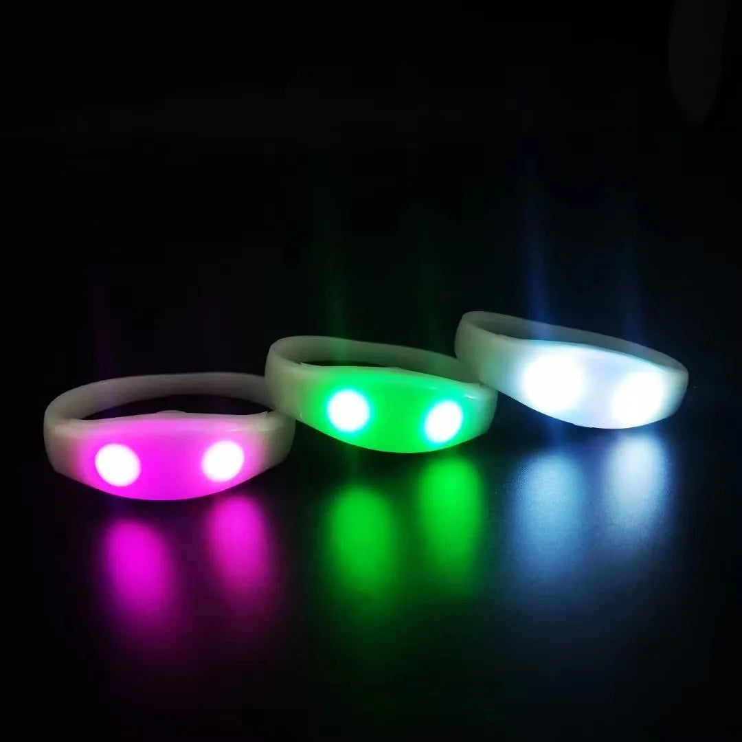 Glow Light up Bracelet Remote Control  LED Bracelet Wristband for Wedding Birthday Christmas Carnival Party Supplies Accessories