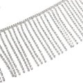 Exquisite Crystal Rhinestones Wholesale Flat Back Tassel Trim Chain for Wedding Party Necklace Diy Decoration Rhinestone Chain