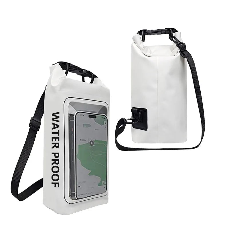 Sinodiving Outdoor Waterproof Backpack Floating Travel Dry Bag with Touch Screen for Boating Swimming Camping