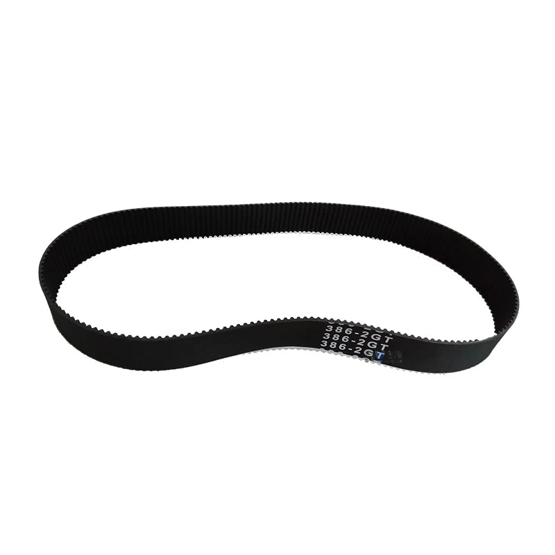 376-2GT Rubber Pulley Ring Timing Belt Width 10/15mm Rubber Back Belt GT2 2GT-348/2GT-386 for Eco Solvent/uv Flatbed Printer