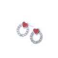Factory Wholesale Round Earrings 925 Sterling Silver Earrings for Women Statement Jewelry Lover Earrings