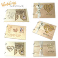 Wholesale Creative Wooden Wedding Guest Book for Engagement Memory Message and Party Decoration Dropshipping