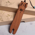 Hot Selling Rosewood Bookmark Cute Cats Custom Wood Crafts Eco-Friendly Classical Customized Designs