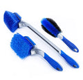 3 PCs Premium PP Car Wheel Tire Trim Hub Detailing Clean Brush Automotive Tire Wash Cleaning Brushes