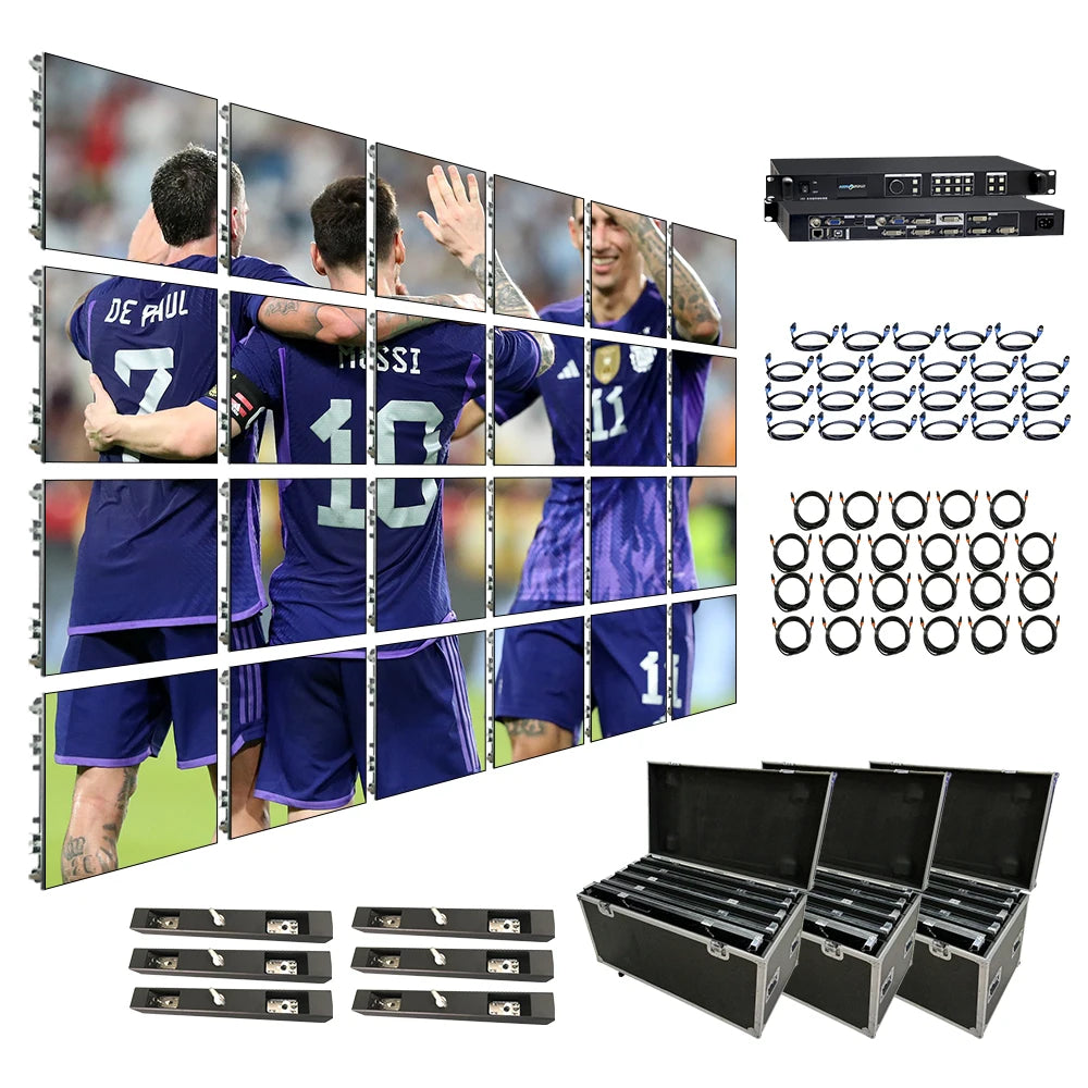 Video Wall Panel P3 P3.9 P.3.91 500 X 1000mm Indoor Set System Screen for Exhibition Interior Alquiler De Pantalla Pannello Led