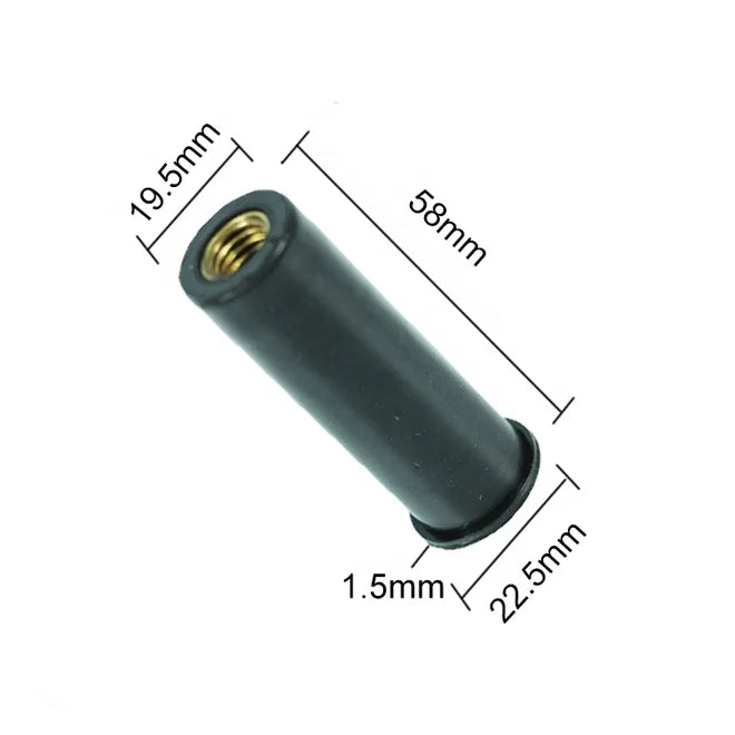OEM M2 M3 M4 M5 M6 M8 Rubber Brass Expansion Well Nut for Motorcycle Windscreen Accessories
