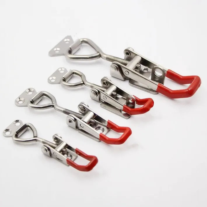 Adjustable Series Concealed Draw Toggle Catch Clips Latch with Lock Stainless Steel Quick Release