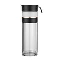 350ml Custom logo Double Wall Intelligent Digital Flask Smart Glass Tea Cup Water Bottles With LCD Temperature Display
