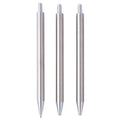 Click Silver Stainless Steel Pen Custom Wedding Gift Diy Personalized logo Epoxy Resin Glitter Pens Stainless Steel Pen