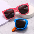 Feihong FH505201 Newest Fashion TPEE Children's Folding Polarized TAC Lenses Sunglasses UV400 Protection Babies Kids Unisex