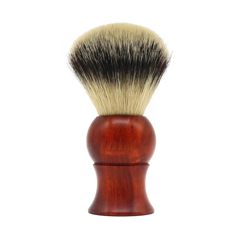 Custom logo Vegan Hair Shaving Brush Private Label Wood Beard Brush