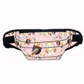 Women's Custom Logo Polyester Waist Belt Pouch Bag with Zipper Closure for Outdoor Running and Hiking