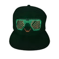 USB Rechargeable LED Sport Cap APP Controlled Programmable Display with Party Promotional Advertising Message