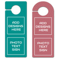 Custom Printed Paper Door Hangers Die Cut Design with Logo for Hotel and Business Advertising
