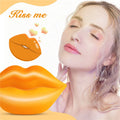 SEFUDUN Collagen Crystal Orange Lip Mask 20pcs Hydrating Brightening Exfoliating Anti Wrinkle Lip Care Aloe Vera Lip Masks