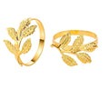 Wholesale Modern Eco-Friendly Dining Table Napkin Rings Gold Foil Electroplated Iron for Party Wedding Decorations Brand