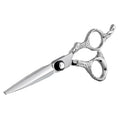 HUASIS 6.0 Inch CH06-60Z/V Stainless Steel Beauty Barber Scissors with 30 Teeth Medium Handle