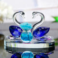 2025 Auto Supplies Wholesale Crystal Swan Perfume Dashboard Ornament Car Rose Crystal Decoration Ornament Home AccessoriesHome Decor