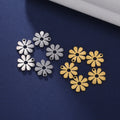 Flower Charms Stainless Steel Charm for Jewelry Making Tiny Minimal Small Pendant DIY Necklace Bracelet Gifts