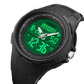 SKMEI 1844 Digital movement LED Light Mens Sport Watches 5Bar Waterproof Chrono Dual Time Wristwatch Male Clock reloj hombre