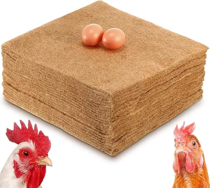 Breathable Moisture-Proof Nesting Pads Natural Jute Fiber Mat Bird Pigeon Parrot Finch Chicken Breeding Eggs Pet Mat