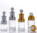 Luxury Serum Bottle Push Button Dropper Cosmetics 20ml 30ml 50ml Face Serum Glass Dropper Bottle