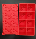 Wholesale 8 Cubes Custom Silicone Ice Mold Golf Design Large Ice Cube Trays for Whiskey Cocktail