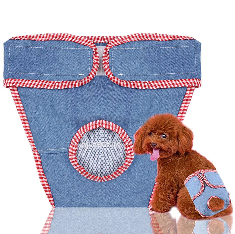 Wholesale Summer Cool Spring Pet Dog Clothing Jeans Sanitary Underpands