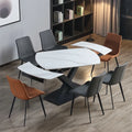 Cost-effective  Modern Adjust Expanding Italian Minimalist  Retractable Dining Furniture  Sintered Stone Dining Table