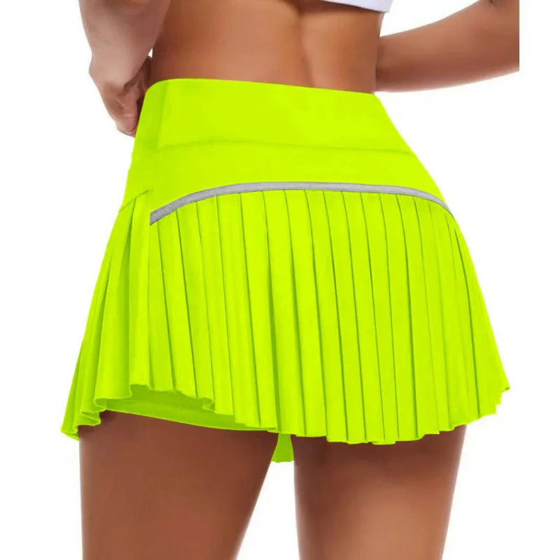 Summer Hot Selling Fashion Multi-Color Pleated Skirt Anti-Exposure High-Waist Short Skirt Fitness Sports Breathable Tennis Skirt