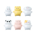 Miniature Animal Cute Giftware Cheap Souvenir Figurine  Lie Flat Lying 3D Cat Dog Pig Panda Rabbit Bear Resin Sculpture Kid Toys