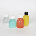 2 Ounces 60ml Small Cute for PET Screen Printed Beverage Packaging Plastic Bottle for Juicy with Tamper Proof Cap