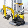 Free Shipping Euro 5 EPA Hydraulic 1000kg  Excavator 0.8 Ton 1 Ton Mini Digger Excavator