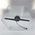 Hexagonal 30cm 3D Holographic Projector Light WiFi Plug-in Advertising Display Fan 3D Mini Led Fan Imaging Lamp External