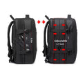 45L Expandable Oxford Backpack Flight Approved Convertible Briefcase & International Travel Carry Bag for Active Travelers
