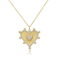 ICEBELA Fine Jewelry Custom Stylish Plata 925 Sterling Silver Luxury Sunrise Heart Zircon Charm Pendant Necklaces for Women