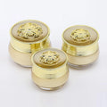Wholesale Sengmi E918 10g/15g/20g/30gml Gold Cosmetic Facial Cream Pot Packaging Acrylic Small Plastic Jars Container Custom