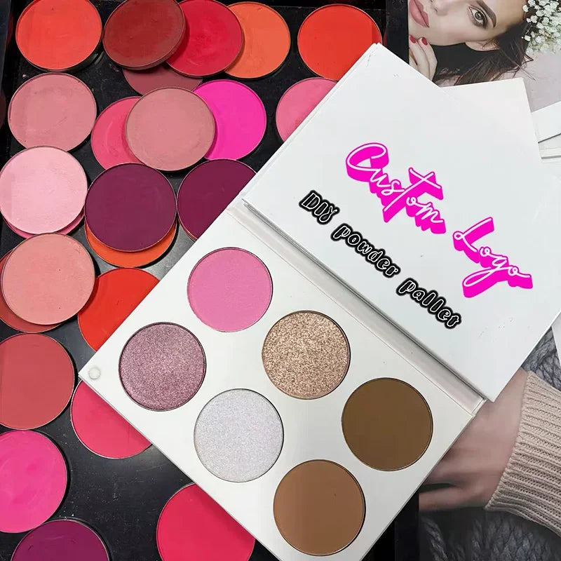 Cosmetics 3 in 1 Face Highlighter Blush Makeup Palette Face Brightener Contouring Highlighter Powder Palette