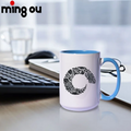 Sublimation Mug Ceramic Cup 15oz Mugs with Inner and Handle Color